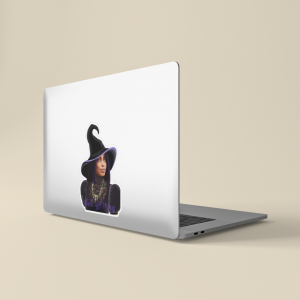 Purple Witch Vinyl Sticker